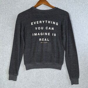 Spiritual Gangster Sweatshirt Rainbow XS Charcoal Excellent Graphic Pullover